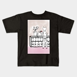 Cats on the weekend aka cat bar Kids T-Shirt